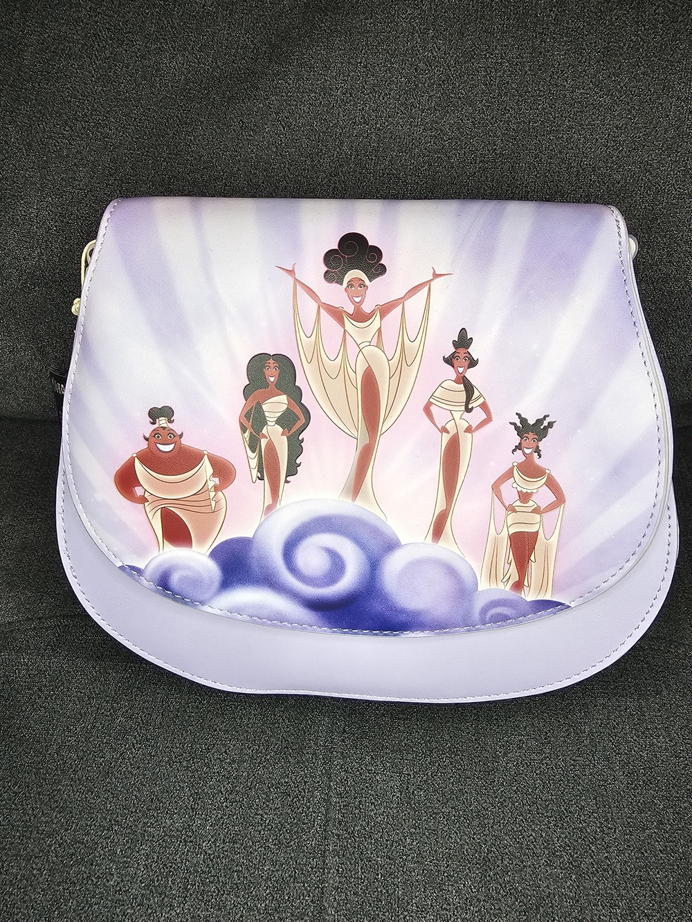 Loungefly Disney Hercules Muses Crossbody Bag NWT